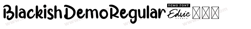 BlackishDemoRegular字体转换