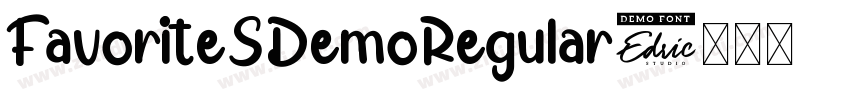 FavoriteSDemoRegular字体转换