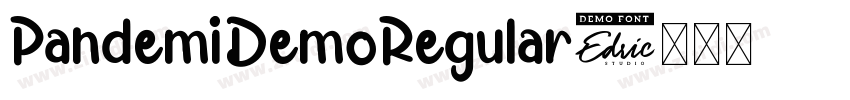 PandemiDemoRegular字体转换