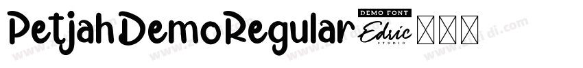 PetjahDemoRegular字体转换