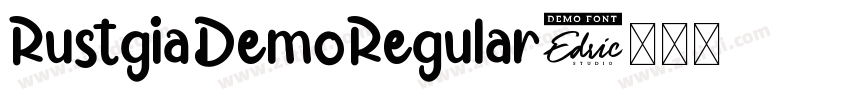 RustgiaDemoRegular字体转换