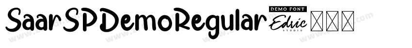 SaarSPDemoRegular字体转换