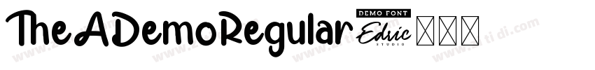 TheADemoRegular字体转换