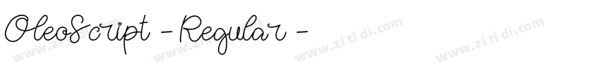 OleoScript-Regular字体转换