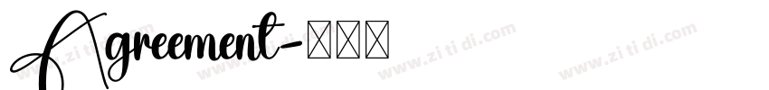 Agreement字体转换
