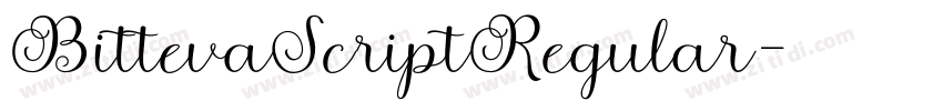 BittevaScriptRegular字体转换 BittevaScriptRegular字体转换