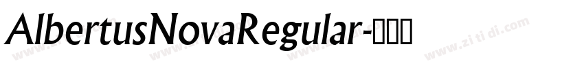 AlbertusNovaRegular字体转换