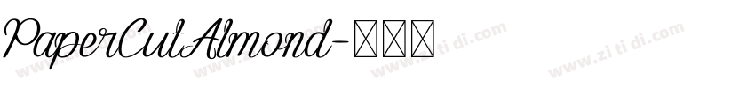 PaperCutAlmond字体转换