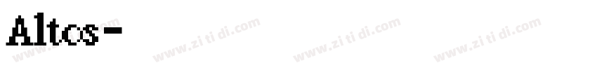 Altos字体转换