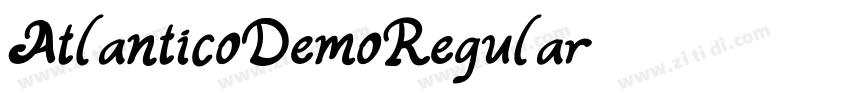 AtlanticoDemoRegular字体转换