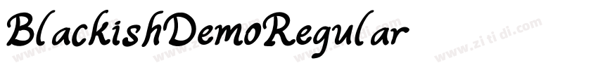 BlackishDemoRegular字体转换