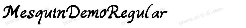 MesquinDemoRegular字体转换