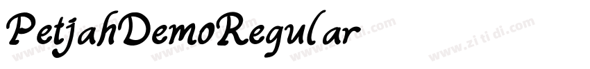 PetjahDemoRegular字体转换