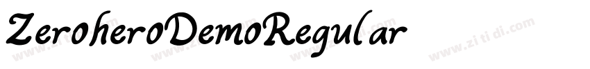 ZeroheroDemoRegular字体转换