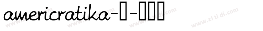 americratika-中字体转换