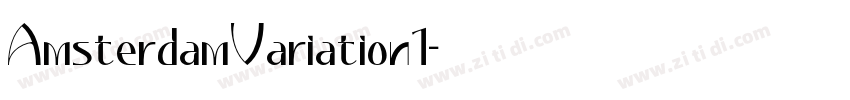 AmsterdamVariation1字体转换