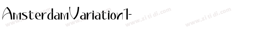 AmsterdamVariation1字体转换