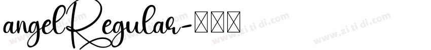 angelRegular字体转换