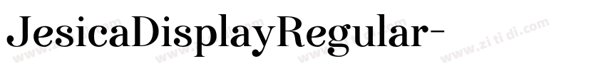 JesicaDisplayRegular字体转换