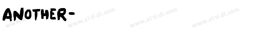 Another字体转换