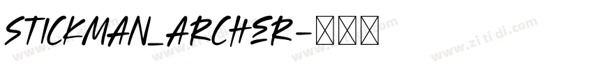 Stickman_Archer字体转换