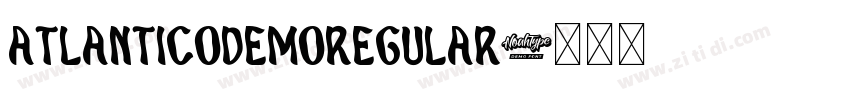 AtlanticoDemoRegular字体转换