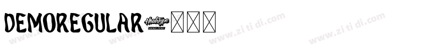DemoRegular字体转换