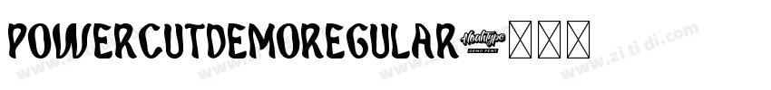 PowercutDemoRegular字体转换
