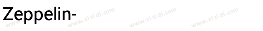 Zeppelin字体转换