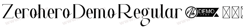 ZeroheroDemoRegular字体转换