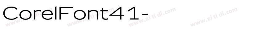 CorelFont41字体转换