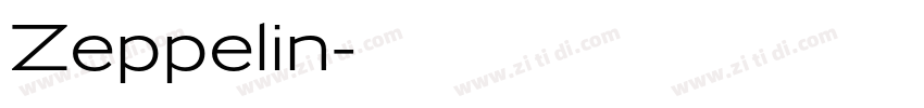 Zeppelin字体转换