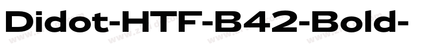 Didot-HTF-B42-Bold字体转换