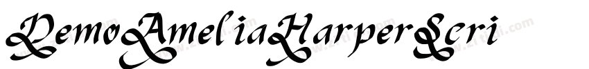 DemoAmeliaHarperScri字体转换