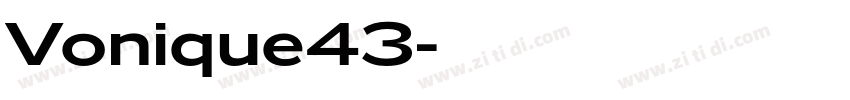 Vonique43字体转换