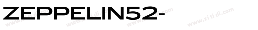 ZEPPELIN52字体转换