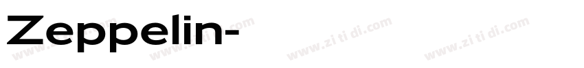 Zeppelin字体转换
