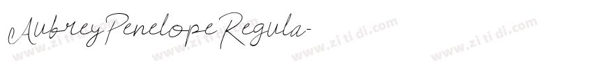 AubreyPenelopeRegula字体转换