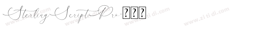 SterlingScriptPro字体转换