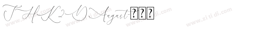 THK2DAugust字体转换