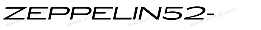 ZEPPELIN52字体转换