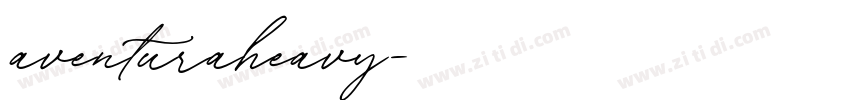 aventuraheavy字体转换