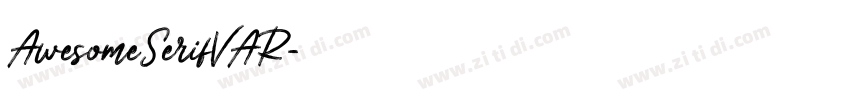 AwesomeSerifVAR字体转换
