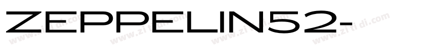 ZEPPELIN52字体转换