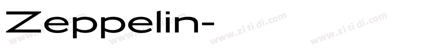 Zeppelin字体转换