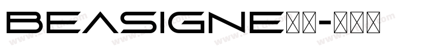 BEASIGNE字体字体转换