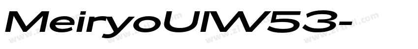 MeiryoUIW53字体转换