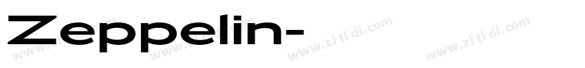 Zeppelin字体转换