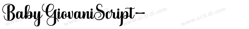 BabyGiovaniScript字体转换