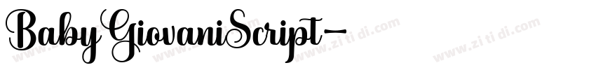 BabyGiovaniScript字体转换